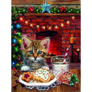 Sunsout A Surprise for Santa 500 pc  Christmas Jigsaw Puzzle 37054 - 1 of 4