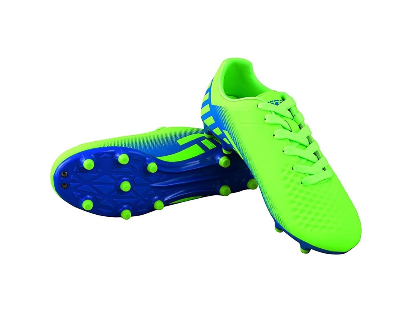 Мужские бутсы Vizari Santos Adult Soccer Cleats for Outdoor Firm Ground Football Game- Green/Blue, цвет: Зелёный — фото 2