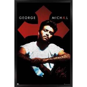 Trends International George Michael - Cross Framed Wall Poster Prints - 1 of 4