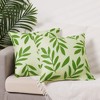 Unique Bargains Plant Printed Couch Sofa Chair Decor Comfortable Soft Pillow Cases 2 Pcs - 2 of 4