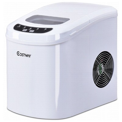 Costway Portable Compact Electric Ice Maker Machine Mini Cube 26lb/Day