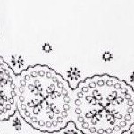 white medallion embroidery