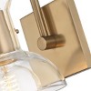 Mitzi Riley 1 - Light Vanity in  Aged Brass Clear Shade - image 4 of 4