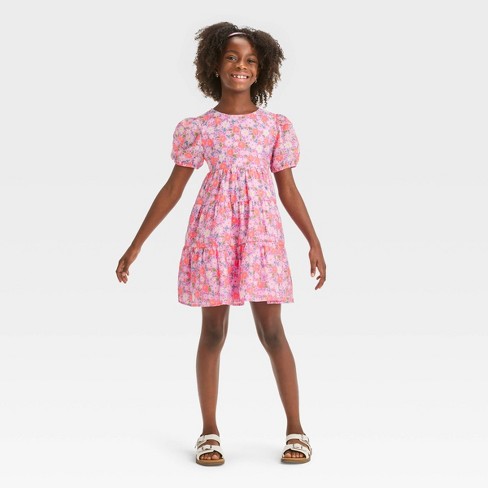 Girls' Short Sleeve Gauze Dress - Cat & Jack™ : Target