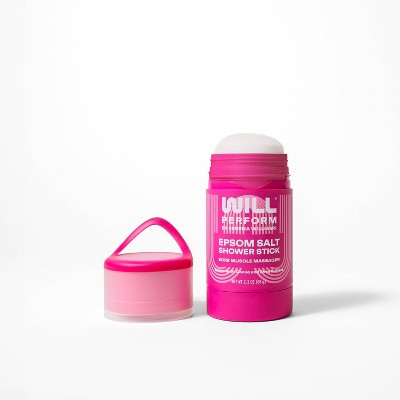 WILL Perform Epsom Salt Shower Stick Sore Muscle Massager - Citrus Blossom Scent - 2.3oz