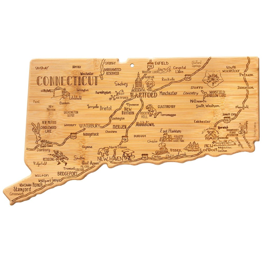 Photos - Chopping Board / Coaster Totally Bamboo Destination Connecticut Serving and Cutting Board