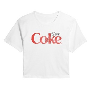 Women's - Coca-Cola - Diet Coke Logo Cropped Graphic T-Shirt - 1 of 4