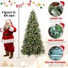 Pre-Lit Realistic Artificial Christmas Tree, Warm White LED Lights, Snow-Tipped PE+PVC Branches, Red Berries and Pine Cones - Koiai - 4 of 4