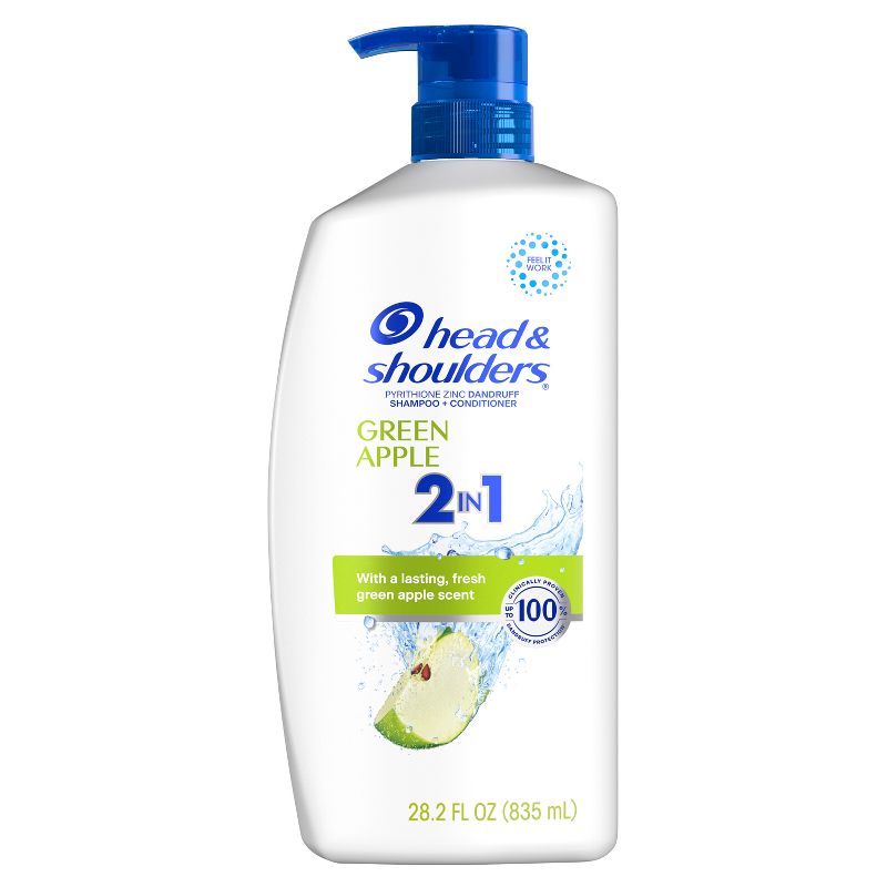 Head & Shoulders Green Apple 2-in-1 Anti Dandruff Shampoo & Conditioner for Dry & Itchy Scalp, 3 of 16