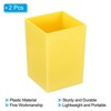 Unique Bargains Square Plastic Pencil Pen Makeup Brush Holder Desktop Organizer 2 Pcs - 4 of 4