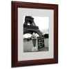 Trademark Fine Art -Kathy Yates 'Eiffel Tower Ice Cream Cone' Matted Framed Art - 2 of 3