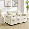 NicBex Modern Pull Out Sofa Bed Velvet Convertible Sleeper Sofa with Adjustable Back for Living Room - 3 of 4