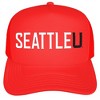 Official Seattle University Primary Logo Foam Snapback Trucker Hat - for Men and Women Red, Red, One Size - 2 of 4