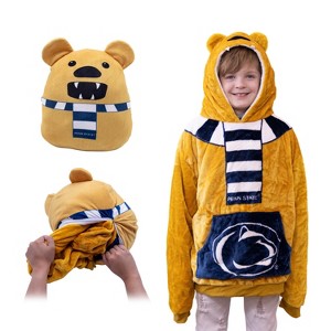 Penn State Nittany Lion Junior Snugible 2-in-1 Blanket Hoodie & Pillow - 1 of 4