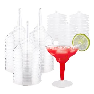 Northwest Enterprises Plastic Margarita Glasses 12 oz 10 Count - 1 of 4