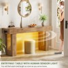 Aheaplus 63'' Farmhouse Console Table with Power Outlets and Light - 2 of 4