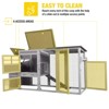 Aivituvin 74.9" Large Chicken House with wheels for 2-3 Hens-AIR31-W - 3 of 4