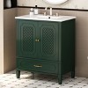 30'' Bathroom Vanity With Sink, Bathroom Vintage Vanity, Bathroom Cabinets Modern With Multi-Functional Storage Space-Cuddlewood - 2 of 4