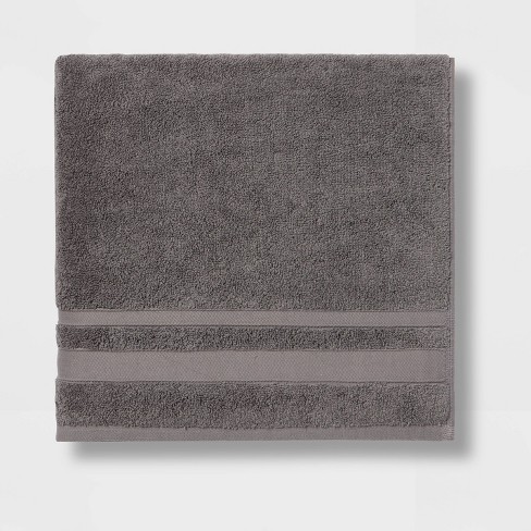 Performance Bath Towel Dark Gray Threshold Target