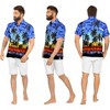 LA LEELA Mens Hawaiian Shirts Short Sleeve Button Down Shirt Men's Tropical Shirts Casual Vacation Summer Party Caribbean Shirts Funny - 2 of 4