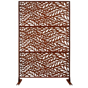 CAVINAS Matrix Metal Decorative Patio Screens, Outdoor & Indoor, Freestanding Decorative Privacy Screen for Deck Balcony Patio - 1 of 4