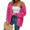 Coolmee Plus Size Cardigan for Women Fall Long Sleeve Casual Jacket Open Front Cover Ups - 3 of 4