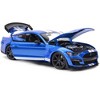2020 Ford Mustang Shelby GT500 Blue Metallic with White Stripes "Special Edition" 1/18 Diecast Model Car by Maisto - 3 of 3