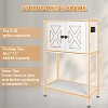 MaseiKar 5-10 Gallon Fish Tank Stand, Heavy Duty Aquarium Stand with Cabinet & Power Outlets for Fish Tank Accessories Storage, Double Tank Stand - 2 of 4