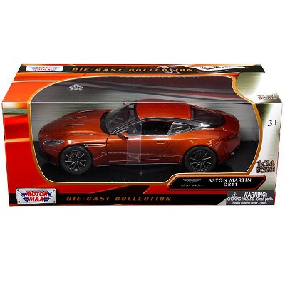 Aston Martin DB11 Copper Orange 1/24 Diecast Model Car by Motormax