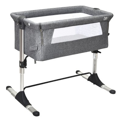 Infans Portable Baby Bedside Bassinet Infant Travel Bassinet Crib W/Carrying Bag Grey