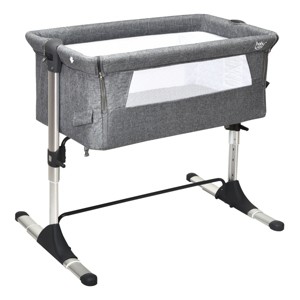 Infans Portable Baby Bedside Bassinet Infant Travel Bassinet Crib W/Carrying Bag Grey - 1 of 4
