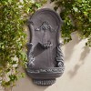 John Timberland Tivoli Grey Ornate Rustic Outdoor 2 Tier Outdoor Wall Water Fountain 33" for Yard Backyard Garden Patio Home Deck Porch House Exterior - image 2 of 4