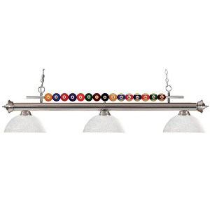 Z-Lite Shark 3 - Light Island Pendant Light in  Brushed Nickel - 1 of 1
