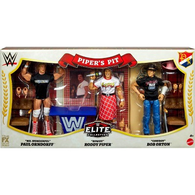 Детские фигурки WWE Elite Collection Piper's Pit Interview Action Figure Set - 3pk — фото 6