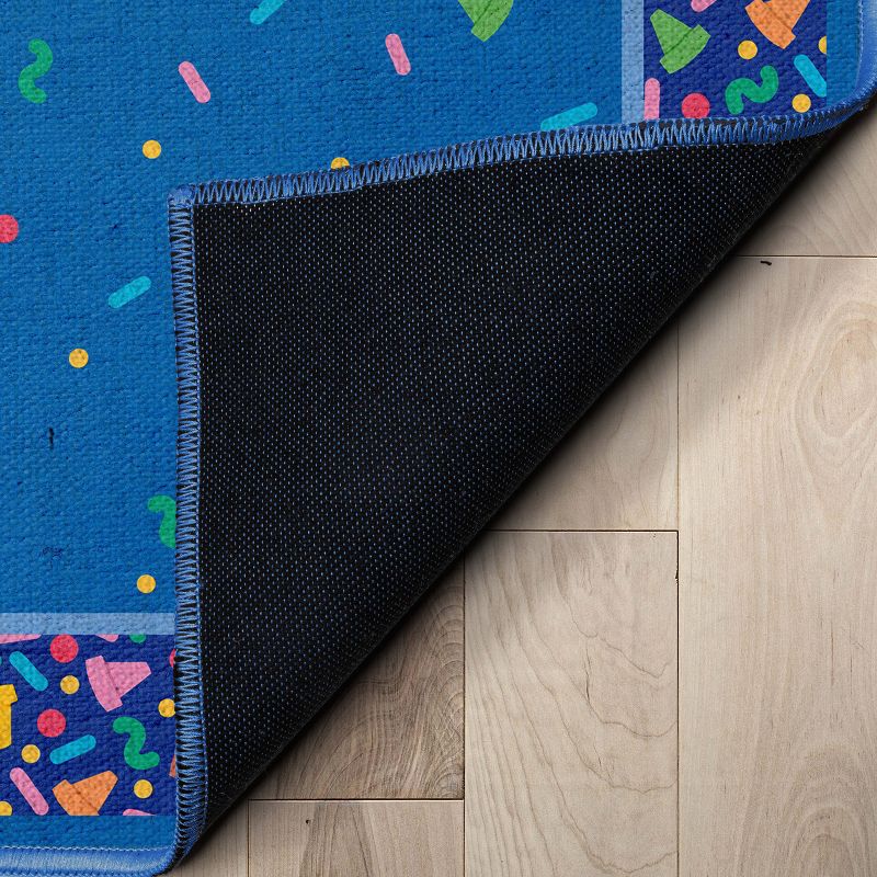 Crayola Confetti Blue Accent Area Rug By Well Woven, 5 of 8