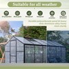 Greenhouse for Outdoors, Walk In Greenhouse with Lockable Door, Ventilation Window and Aluminum Frame for Backyard Balcony Garden Sunroom - 3 of 4