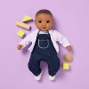 14" Overalls Baby Doll Outfit - Gigglescape™ - 2 of 4