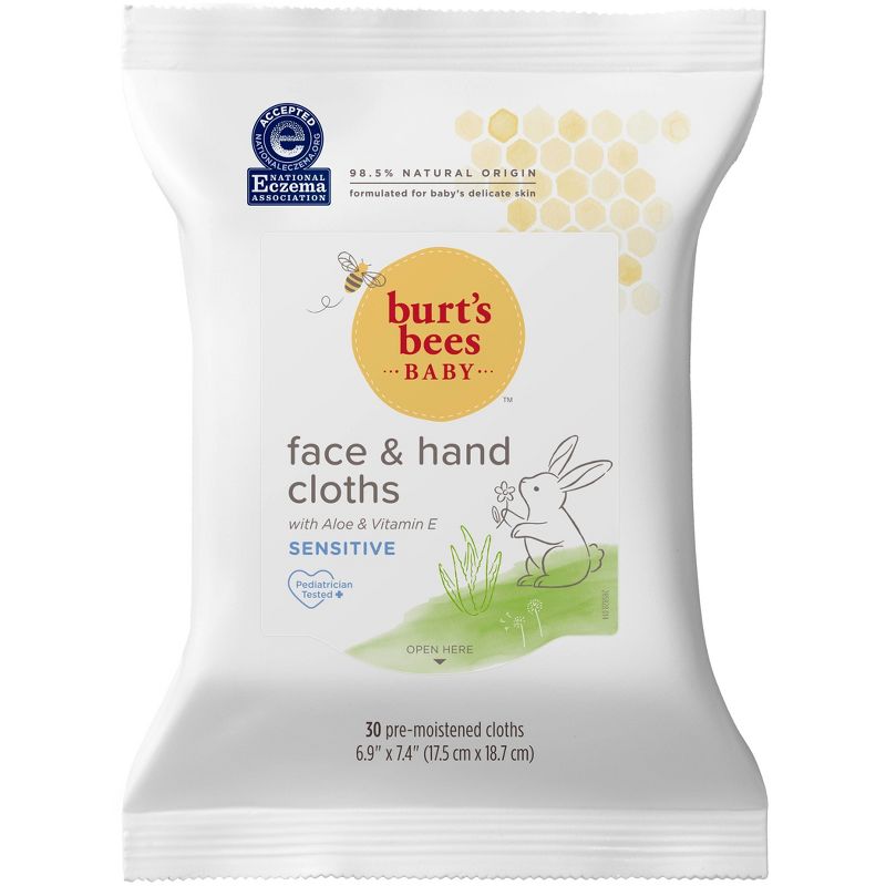 Burt&#39;s Bees Face &#38; Hand Cleansing Wipes - 30ct, 3 of 7