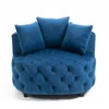 Classical Upholstered  Accent Barrel Chair-ModernLuxe - image 4 of 4