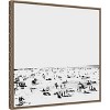 Amanti Art Beach BnW II by Dan Hobday Canvas Wall Art Print Framed 22 x 22-in. - 2 of 4