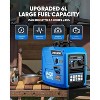 POXURIO 2450W Inverter Generator Gas Powered Ultra Quiet 59dB 6L Tank 10 Hour Runtime 43LB Wheels Portable RV Camping Home Use - 3 of 4