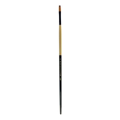Dynasty Black Gold Series Long Handled Synthetic Flat Brushes, Series 1526
