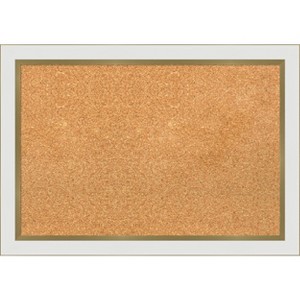 Amanti Art Eva Narrow Framed Corkboard, Natural Cork - 1 of 4