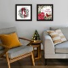 2- Piece Vignette Cardinal Wreath Black Framed Wall Art for Living Room, Bedroom Wall Art Print for Home Decor by Linda Spivey - 2 of 4