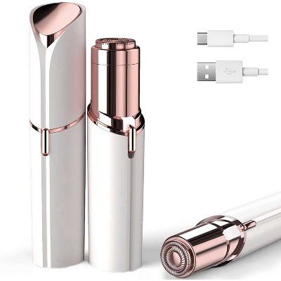 YEVYO Painless Facial Hair Removal for Women, Hair Removal Device for Face, Upper Lips and Chin, USB Rechargeable - White