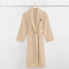 Linum Home Textiles 100% Turkish Cotton Terry Bath Robe Embroidered with Christmas Tree Design - 2 of 3