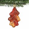 Inge Glas 3.5 Inch Oak Leaf Fall Autumn Ornament Tree Ornaments - 3 of 4