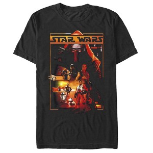 Men's Star Wars The Force Awakens Kylo Ren Character Group T-Shirt - 1 of 4