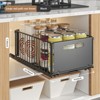 GustoWave Pull out Cabinet Organiser Fixed with Adhesive Nano Film, Heavy Duty Kitchen Storage Drawer, Sliding Mesh Cabinet Basket - 2 of 4