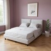 HomeRoots Light Gray Tufted Upholstered Queen Bed Frame - 2 of 4